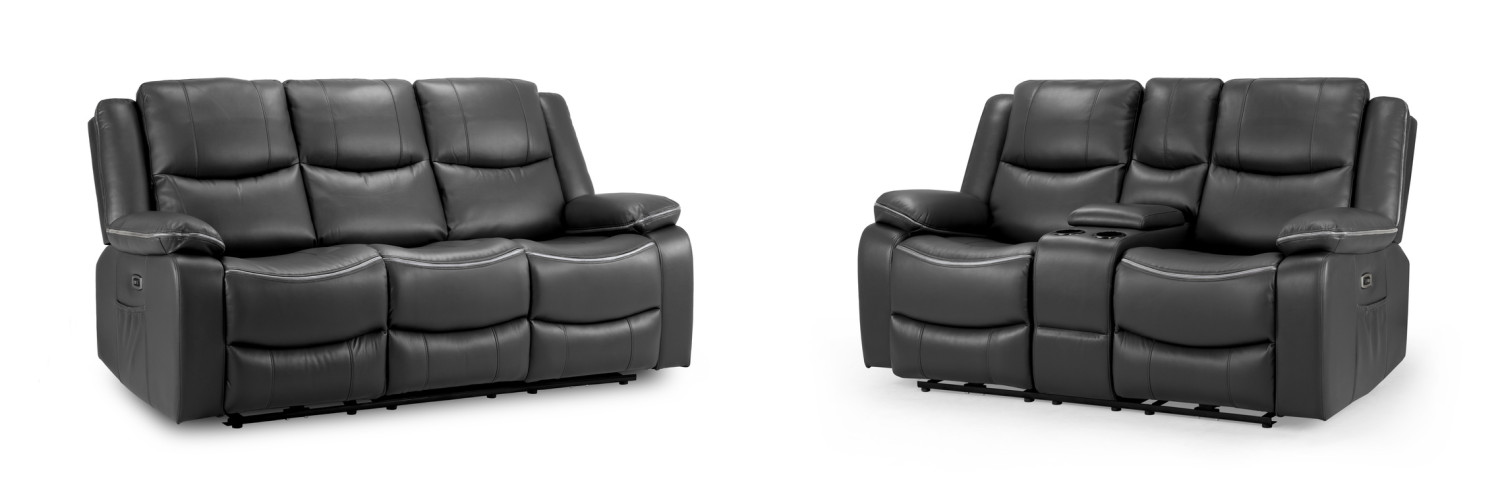 Harald Electric Recliner Sofa (Leather)